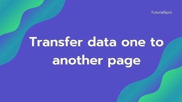 How to pass variable one page to another page or same page | JAVASCRIPT | HTML | TutorialSpot