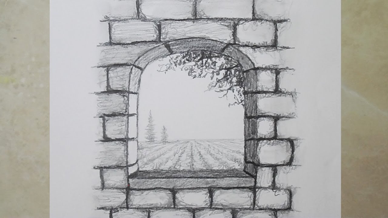 Pencil drawing easy art scenery - Drawing of Nature Easy ...