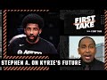 DELUSIONAL! Stephen A.'s reaction to Kyrie & the Nets being at an impasse | First Take