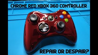 Chrome Red Xbox 360 Controller With D-Pad Issues - Repair Or Despair