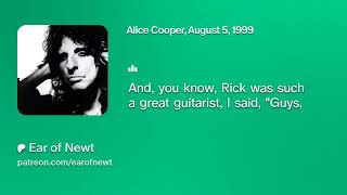 Alice Cooper talks about Rick Derringer playing guitar on "Under My Wheels"