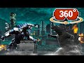 360  vr godzilla vs mechagodzilla epic fight battle  fan made animation