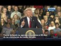 Trump defiende su agenda económica a 99 días de las elecciones de medio término