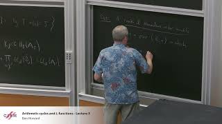 Ben Howard: Arithmetic cycles and L-functions - Lecture 3