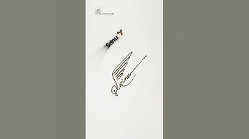 Eagle 🦅 Signature | Signature Design | Signature Ideas | Srinu Name Signature #signature #shorts