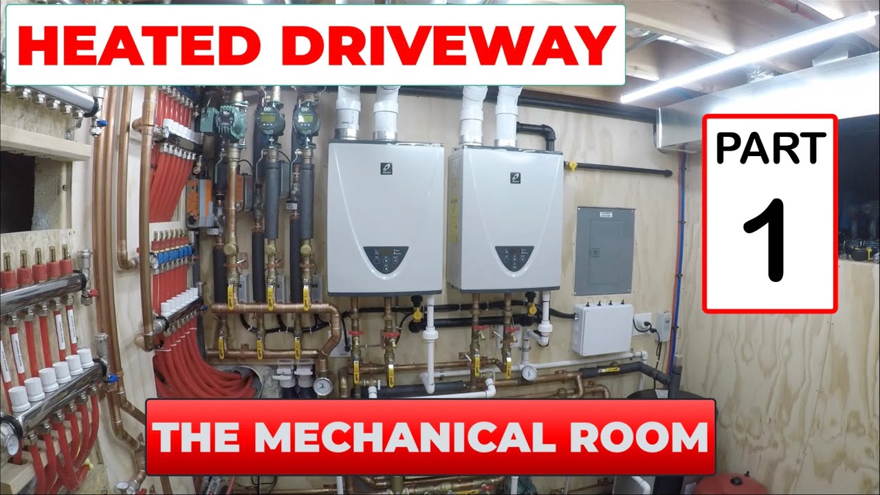 Mechanical Room Part 1 DIY Heated Driveway Snow Melt & Radiant Heat System Episode 53 [212