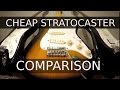 Cheap Stratocaster Comparison - Squier Guitar Shootout!