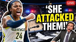 BRAWL ERUPTS: Arike Ogunbowale ATTACKS Announcers Table — Police Stood By!