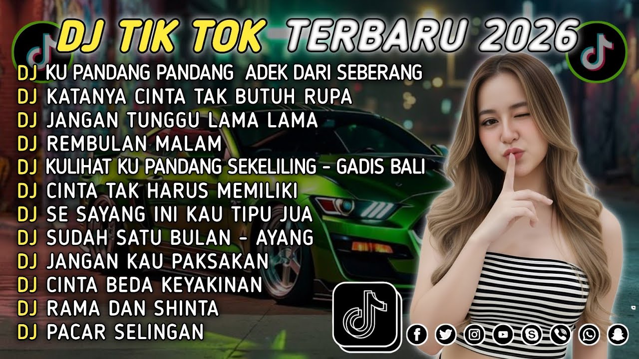 DJ TIKTOK TERBARU 2026 || DJ CINTA DARI SEBERANG 🎵 DJ KATANYA CINTA TAK BUTUH RUPA 🎵 FULL ALBUM❗❗