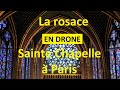 Inspection en vues aériennes par drone de la rosace de la Sainte Chapelle à Paris