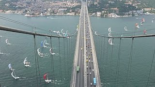 شاهد جمال الاطلالة من اعلى جسر البوسفور في تركيا اسطنبول الاوربية - قناة فيديوهات حول العالم