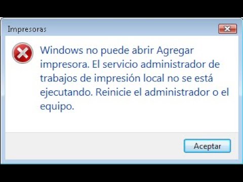 Video: ¿Cómo reinicio el servicio de cola de impresión local?