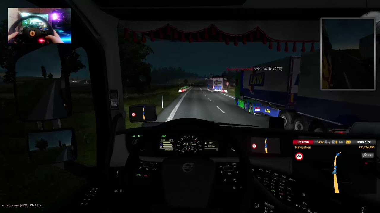 Euro Truck Simulator 2 Thrustmaster Ferrari 458 Euro Truck Simulator / Thrustmaster T80 Ferrari 458 Multiplayer - YouTube