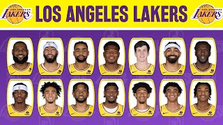 Los Angeles LAKERS New Roster 2023\/24 - Player Lineup Profile Update as of October 8