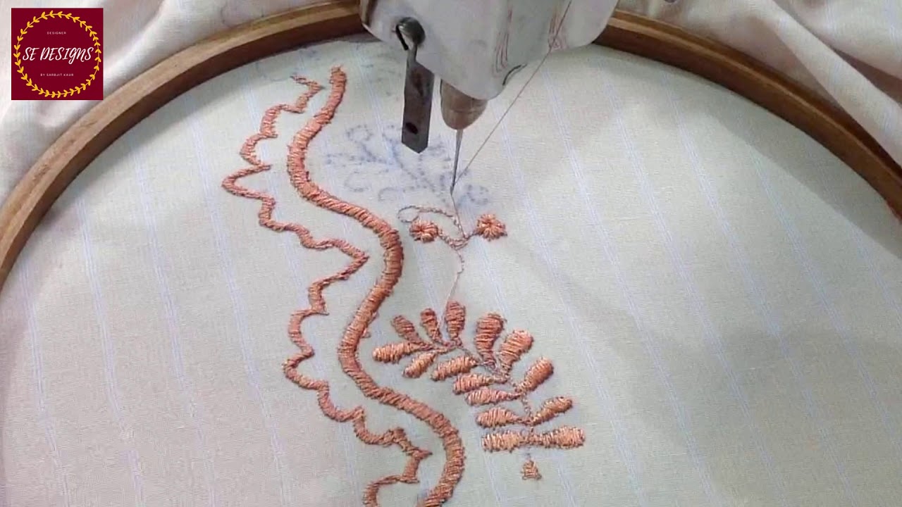 How to do Cut Work With Embroidery Machine Sarbjit Embroidery Designs