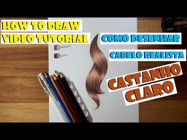 Como Desenhar e Pintar Cabelo 