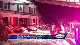 Crews credit cleared-out hydrant in fighting Nashua fire