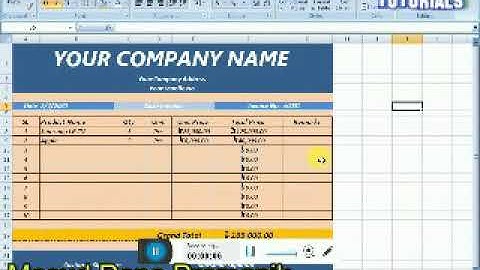 MS এক্সেল(Excel) দিয়ে খুব সহজে Invoice তৈরি করুন। Create  Invoice with MS Excel  easily...