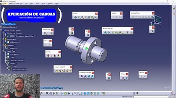 Muestra Capitulo Modulo Elementos Finitos con Catia V5 Barra de Herramientas Loads