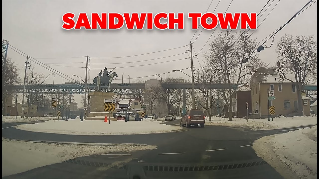 Historic Sandwich Town Windsor, Ontario 2026 | Scenic Drive on Sandwich Street