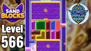 Sand Blocks: Drop Puzzle Level 566: Gameplay Solution
