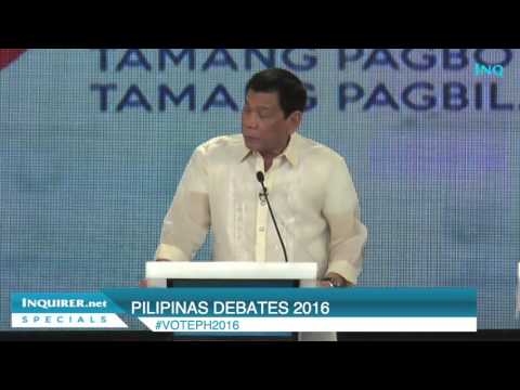Duterte clarifies vow on killing criminals; Poe cautions Rody on kissing spree