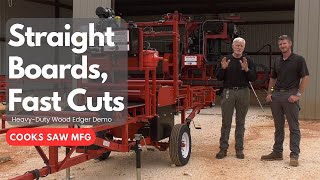 Best Wood Edger to Boost Lumber Yield with Cleaner, Faster Cuts | Board Edger Demo by Cooks Saw