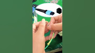 MTP Fiber Stripping And Ferrule Process Display