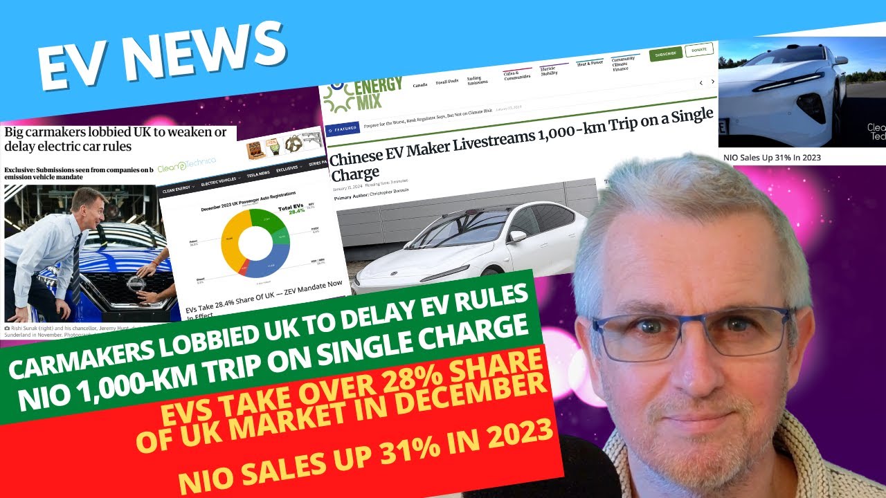 EV News Today: Carmakers Lobbied UK To Delay Electric Car Rules; Nio
