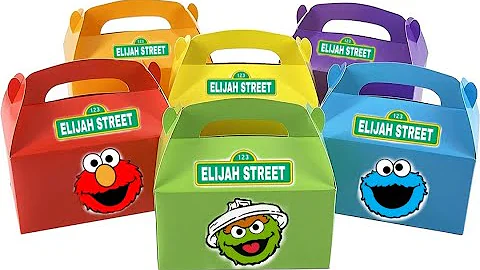 DIY Sesame Street Goodie Boxes