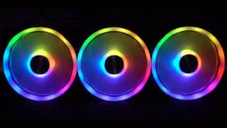 Corsair iCUE QL120 RGB cooling fan lighting effects demo