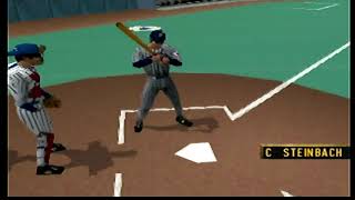 Major League Baseball Featuring Ken Griffey Jr N64 World series best of 7 Expos vs Twins # 5