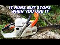 Fixing An Echo Chainsaw That Starts And Runs But Stops When You Use It