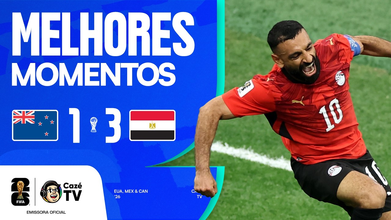 MELHORES MOMENTOS: NOVA ZELÂNDIA 1 X 3 EGITO | COPA DO MUNDO FIFA™ 2026 | 2ª RODADA | FASE DE GRUPOS