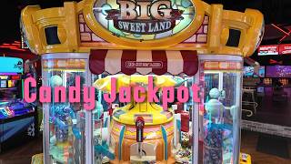 Big Sweet Land Arcade Game SUPER Jackpot Win! Winning SO MUCH Candy!!!