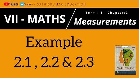 7th std-Maths-1st term- Measurements - Parallelogram | Example 2.1 , 2.2 & 2.3