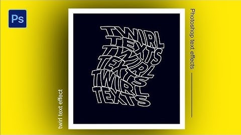 How to Make Twirl Text || Wrap Text in Photoshop  #bsmpictures #twirltext #wraptext