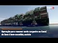 Operação para remover navio cargueiro no Canal de Suez é bem-sucedida; assista