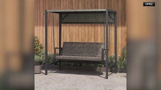 Patio swings sold at Costco recalled