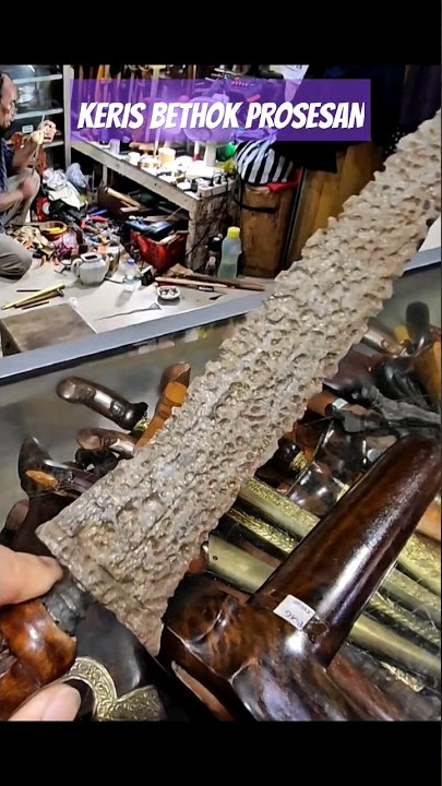 Keris Bethok Prosesan|Keris baru yg sengaja diproses biar terlihat tua#budaya #pusaka #keris #shorts