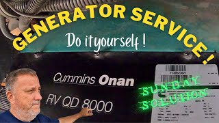 How to Service Onan QD 8000 Diesel Generator ⚡ | ‍Sunday Solution