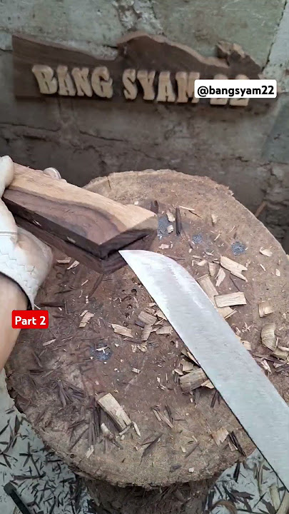 CARA MEMBUAT SARUNG GOLOK DARI KAYU SONOKELING.part 2 #short #caramembuat #sarunggolok