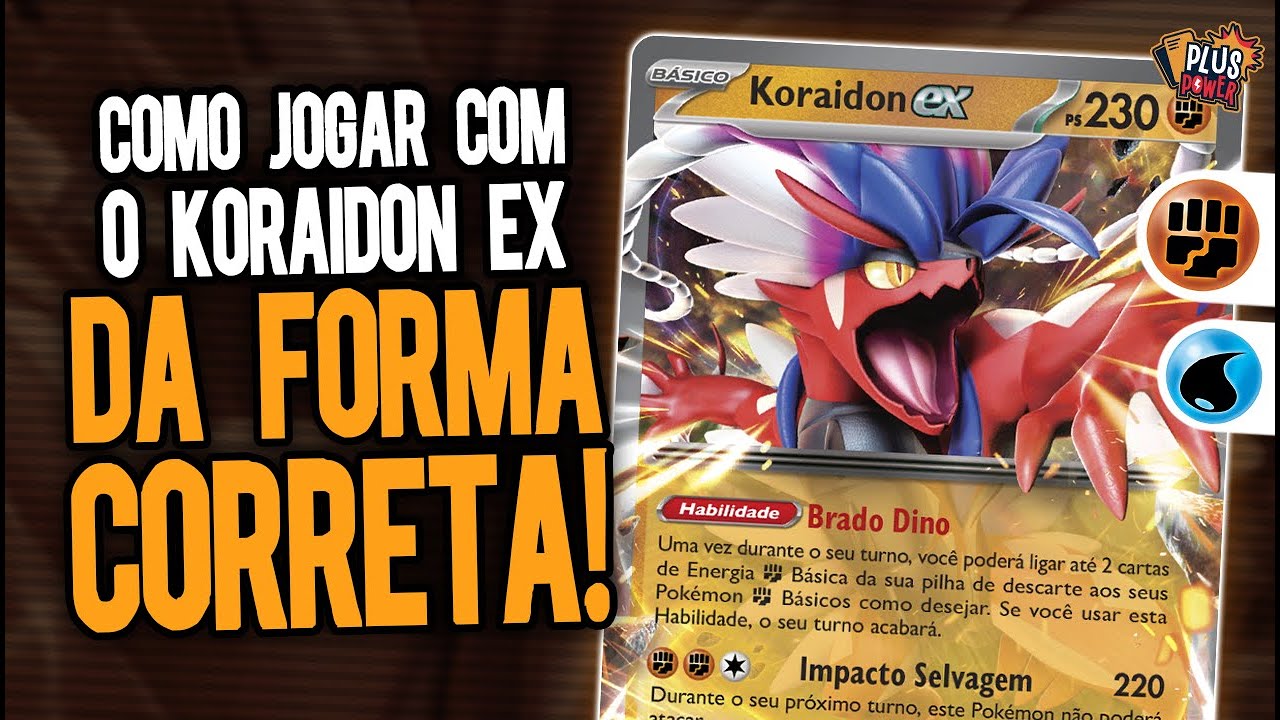 A FORMA CORRETA de jogar com Koraidon EX - DECK DE CARTA POKEMON TCG  (Pokémon TCG Live)