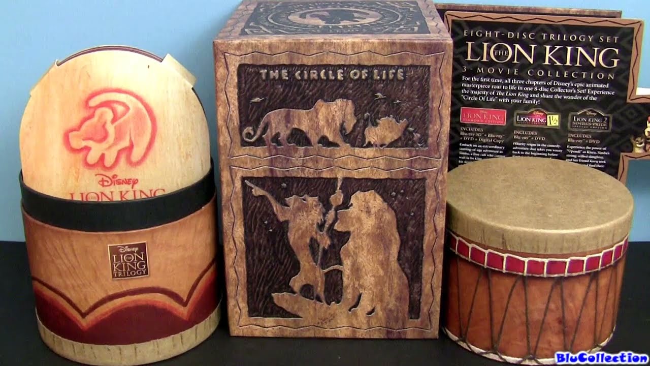 Lion King Trilogy blu ray 8 disc collection box set (Blucollection