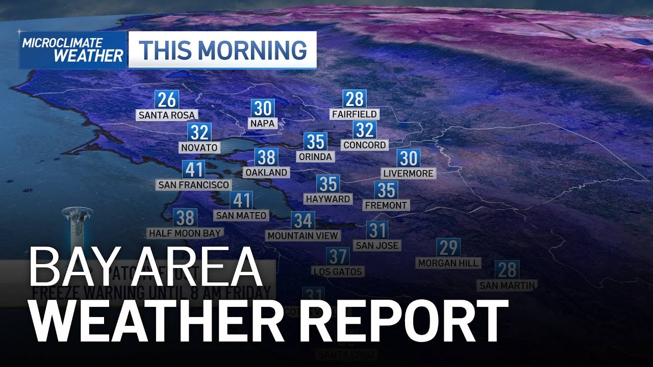 Bay Area Forecast: Freezing Morning Ahead - YouTube