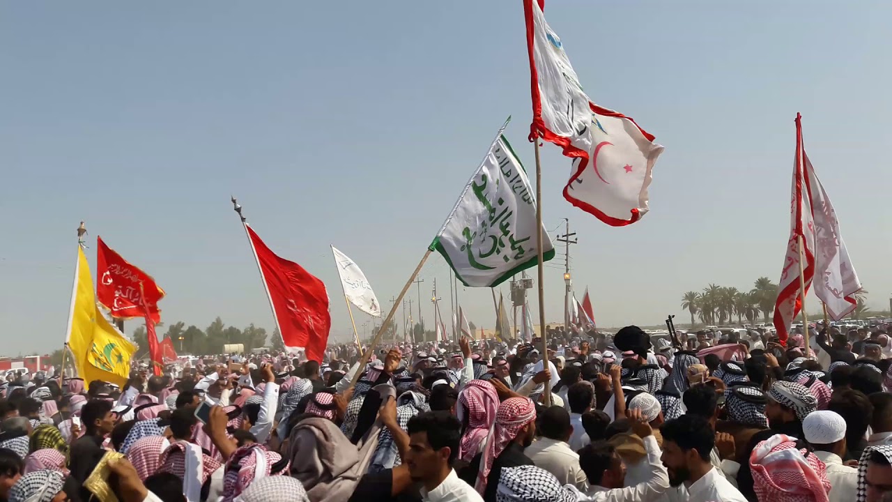 شاهد اللطم والبكاء على الشيخ علي محمد المنشد ال حبيب امير قبيلة الفضول الغزي