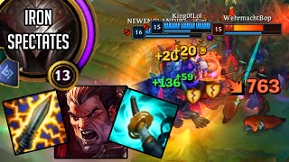 I spectated an Iron IV League of Legends game and found the most unbelievable Darius build