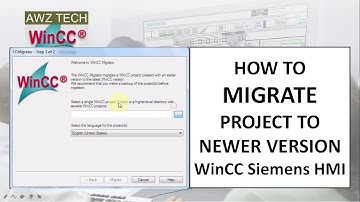 PROJECT MIGRATION WinCC Siemens HMI
