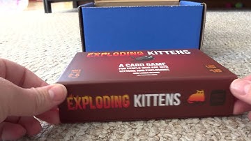 Exploding Kittens Card Game Unboxing