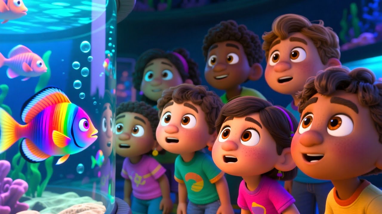 Colorful Fish Aquarium 🐠🌈 | Learn Colors and Sea Animals for Kids | Fun Educational Video